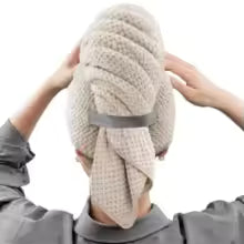 Serviette Cheveux Microfibre Ultra-Absorbante | Séchage Rapide et Douceur