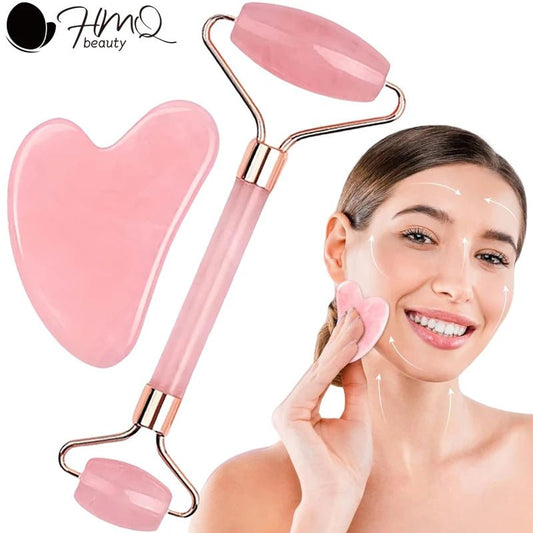 Kit Rouleau de Glace Facial et Gua Sha | Soin Anti - Âge et Lifting Naturel - Beautybienetre.
