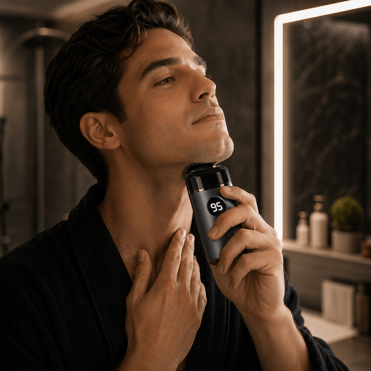 Rasoir Électrique Homme à Têtes Rotatives | Utilisation Sec ou Humide (Wet & Dry) - Beautybienetre.