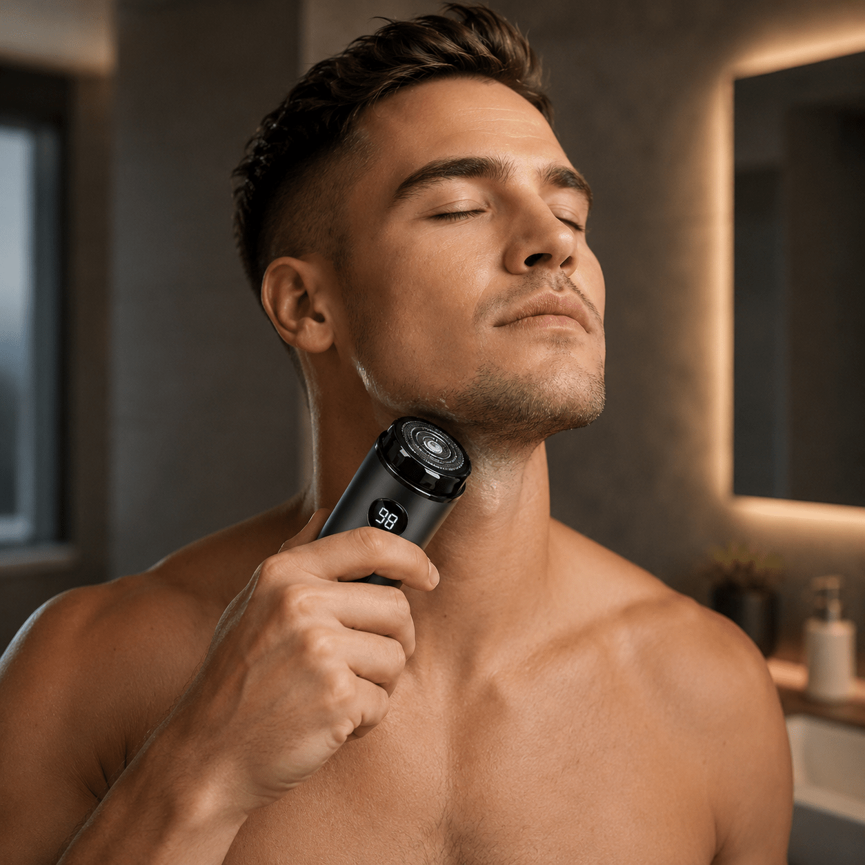 Rasoir Électrique Homme à Têtes Rotatives | Utilisation Sec ou Humide (Wet & Dry) - Beautybienetre.