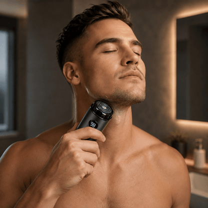 Rasoir Électrique Homme à Têtes Rotatives | Utilisation Sec ou Humide (Wet & Dry) - Beautybienetre.