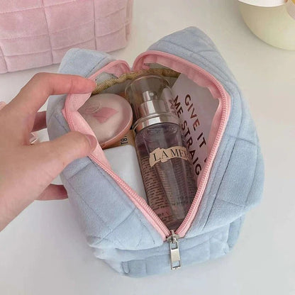 Sac de Maquillage en Peluche Mignon | Trousse de Voyage Portable et Douce - Beautybienetre.