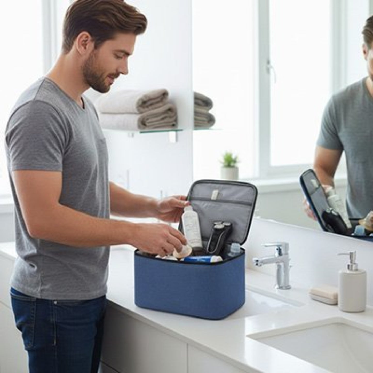 Trousse de toilette homme | Élégance Pratique - Beautybienetre.
